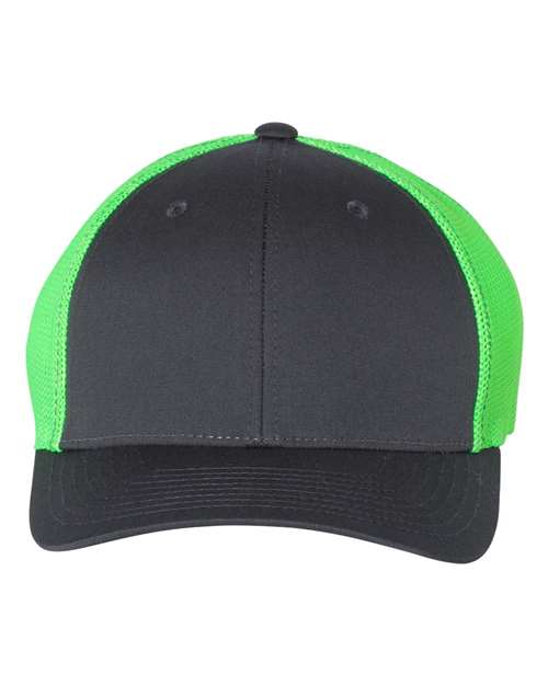 Richardson 110 - Charcoal/ Neon Green