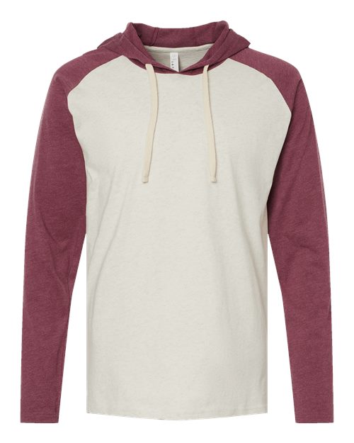 LAT 6917 - Natural Heather/ Vintage Burgundy/ Natural