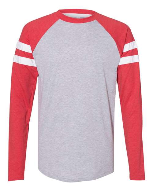 LAT 6934 - Vintage Heather/ Vintage Red