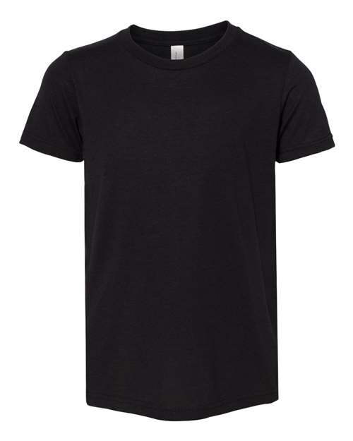 BELLA + CANVAS 3413Y - Solid Black Triblend