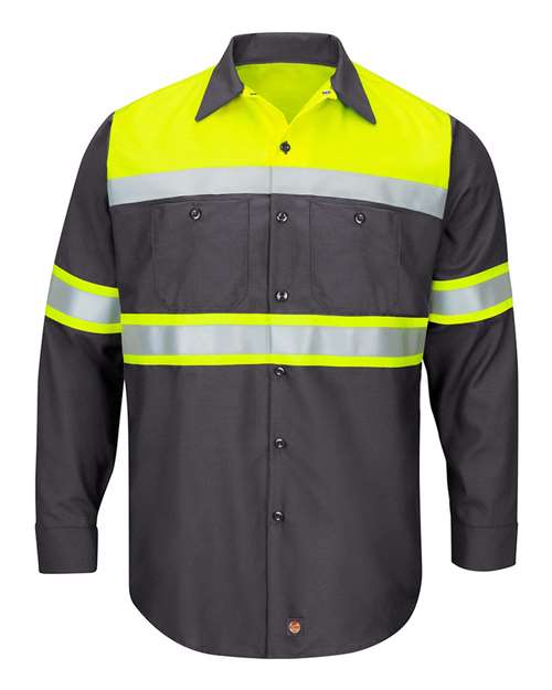 Red Kap SY70T - Fluorescent Yellow/ Charcoal