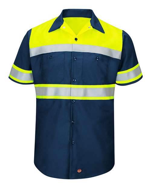 Red Kap SY80 - Fluorescent Yellow/ Navy