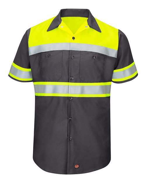 Red Kap SY80T - Fluorescent Yellow/ Charcoal