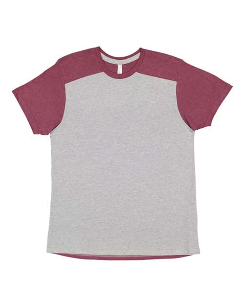 LAT 6911 - Heather/ Vintage Burgundy