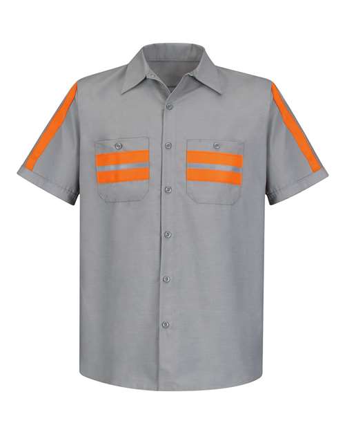 Red Kap SP24E - Light Grey/ Orange Trim