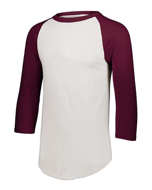 Augusta Sportswear 4420 - White/ Maroon