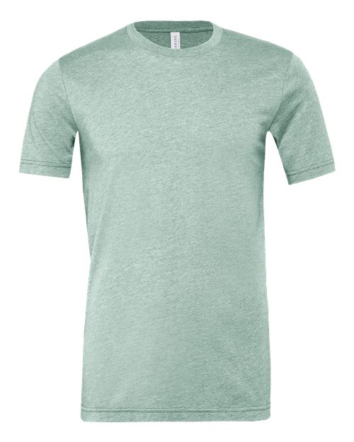 BELLA + CANVAS 3001CVC - Heather Prism Dusty Blue