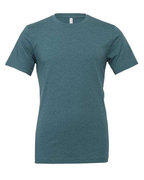 BELLA + CANVAS 3001CVC - Heather Deep Teal