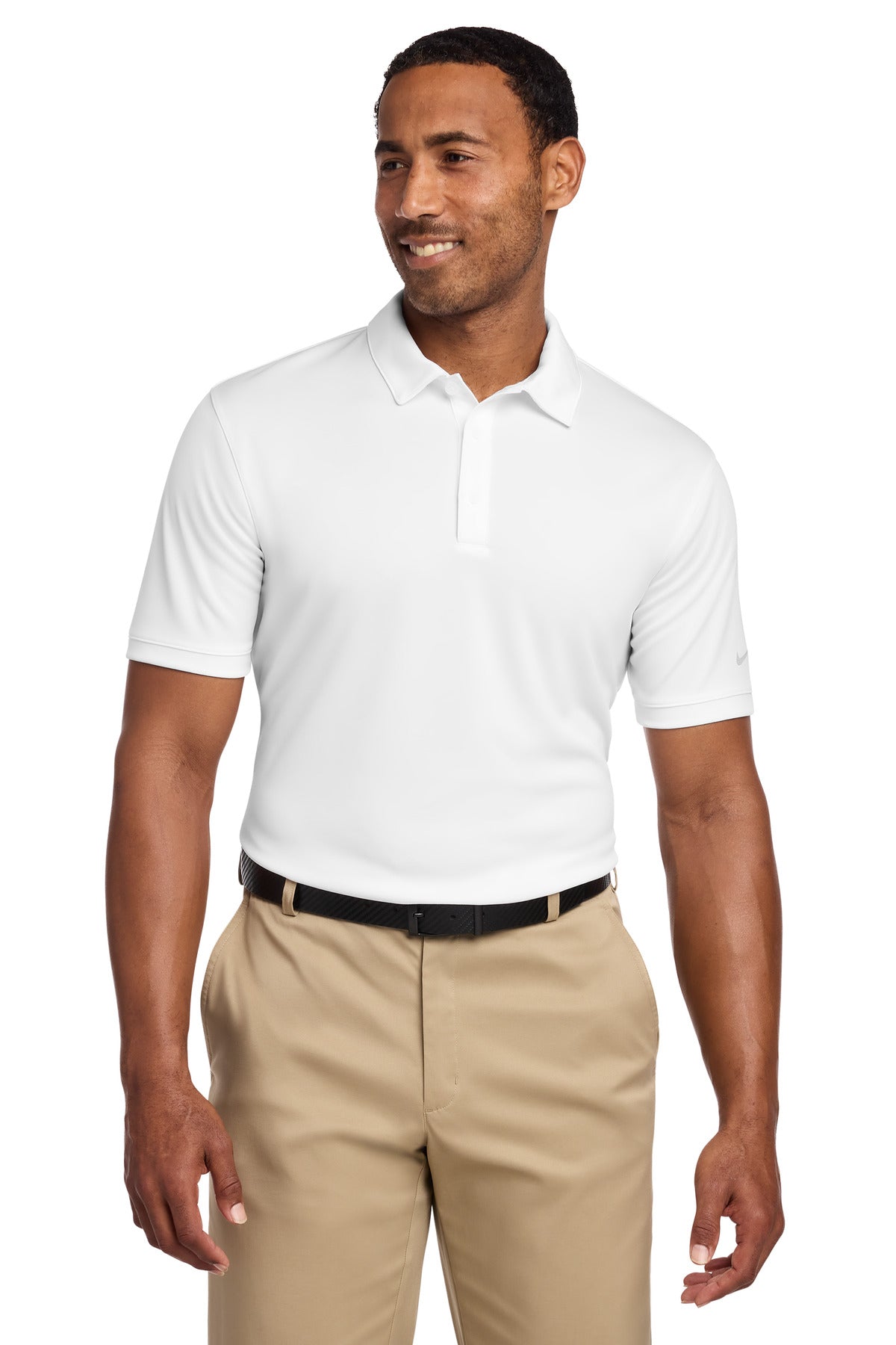 Nike Dri-FIT Players Modern Fit Polo. 799802 - White