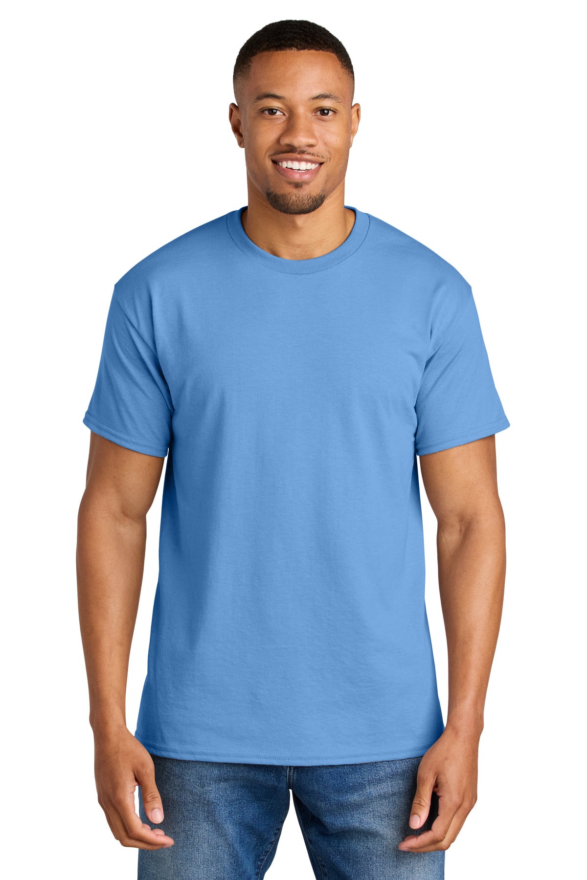Gildan DryBlend 50 Cotton/50 Poly T-Shirt. 8000 - Carolina Blue