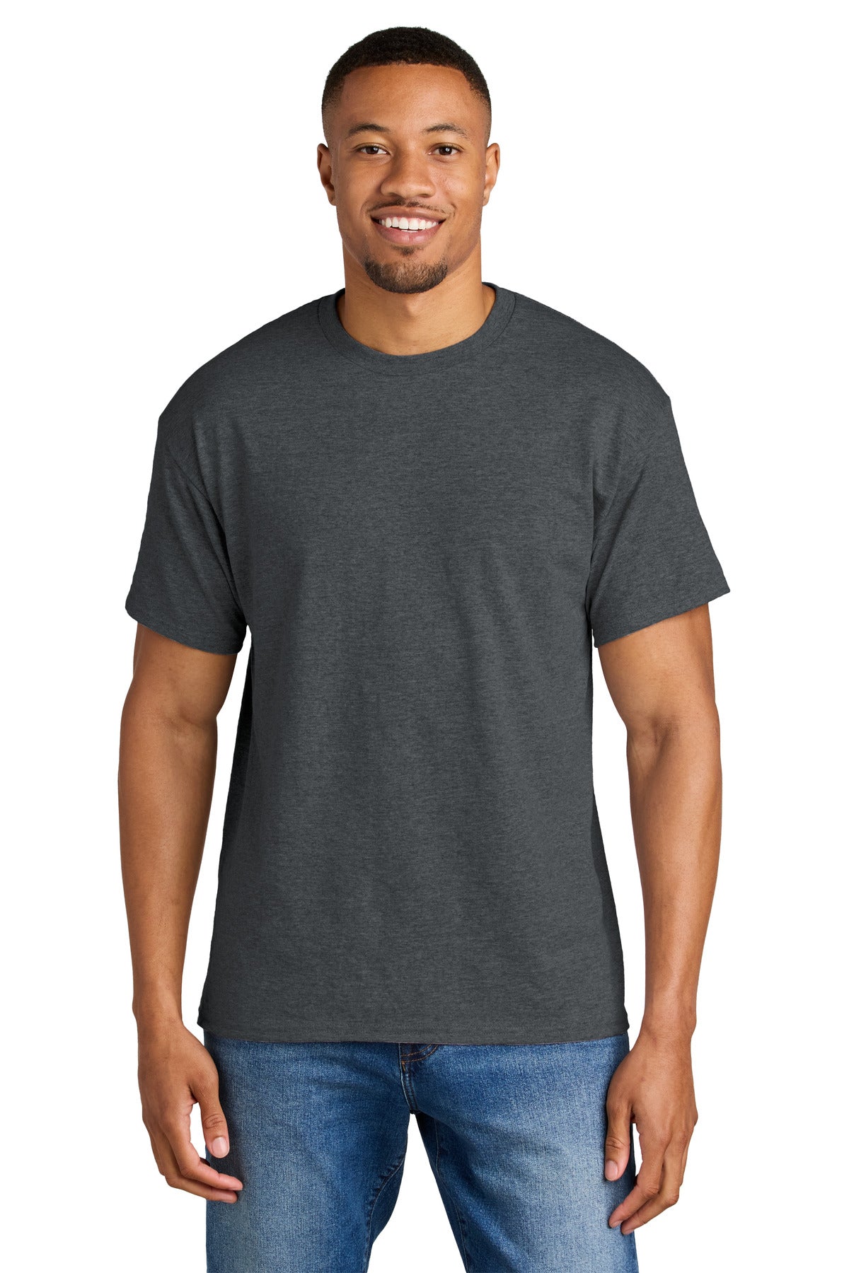 Gildan DryBlend 50 Cotton/50 Poly T-Shirt. 8000 - Dark Heather