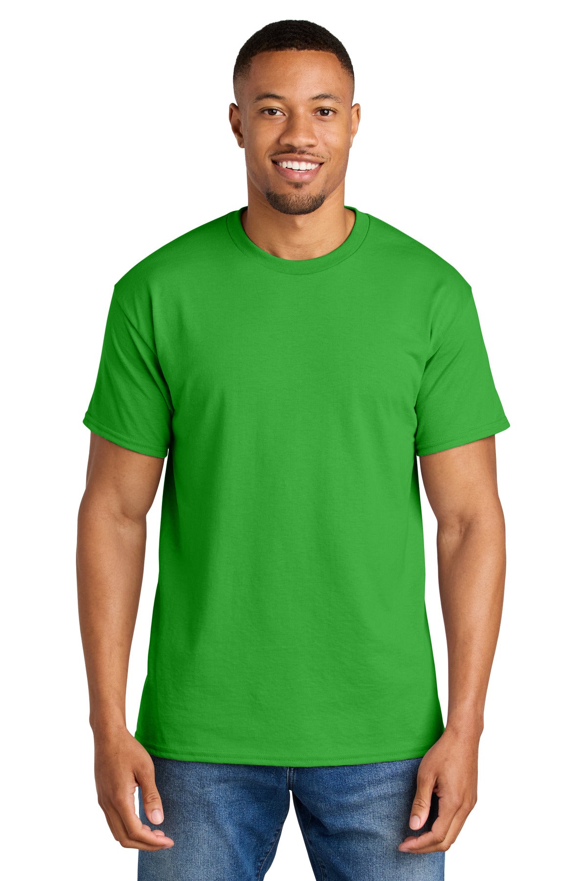 Gildan DryBlend 50 Cotton/50 Poly T-Shirt. 8000 - Electric Green