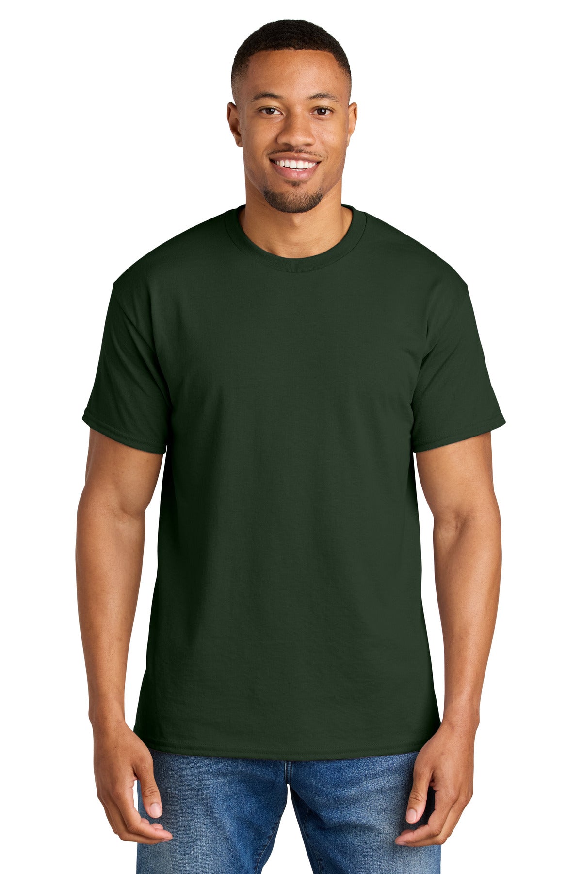 Gildan DryBlend 50 Cotton/50 Poly T-Shirt. 8000 - Forest Green