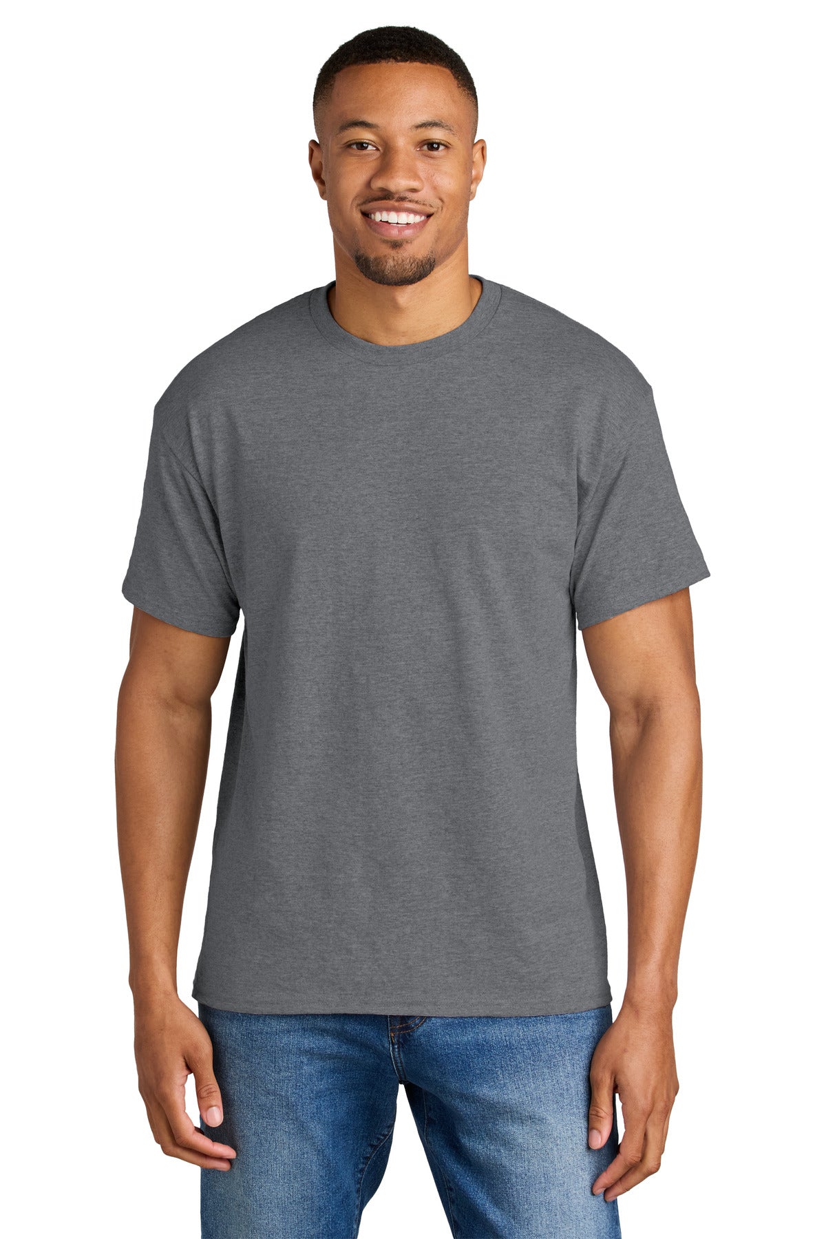 Gildan DryBlend 50 Cotton/50 Poly T-Shirt. 8000 - Graphite Heather