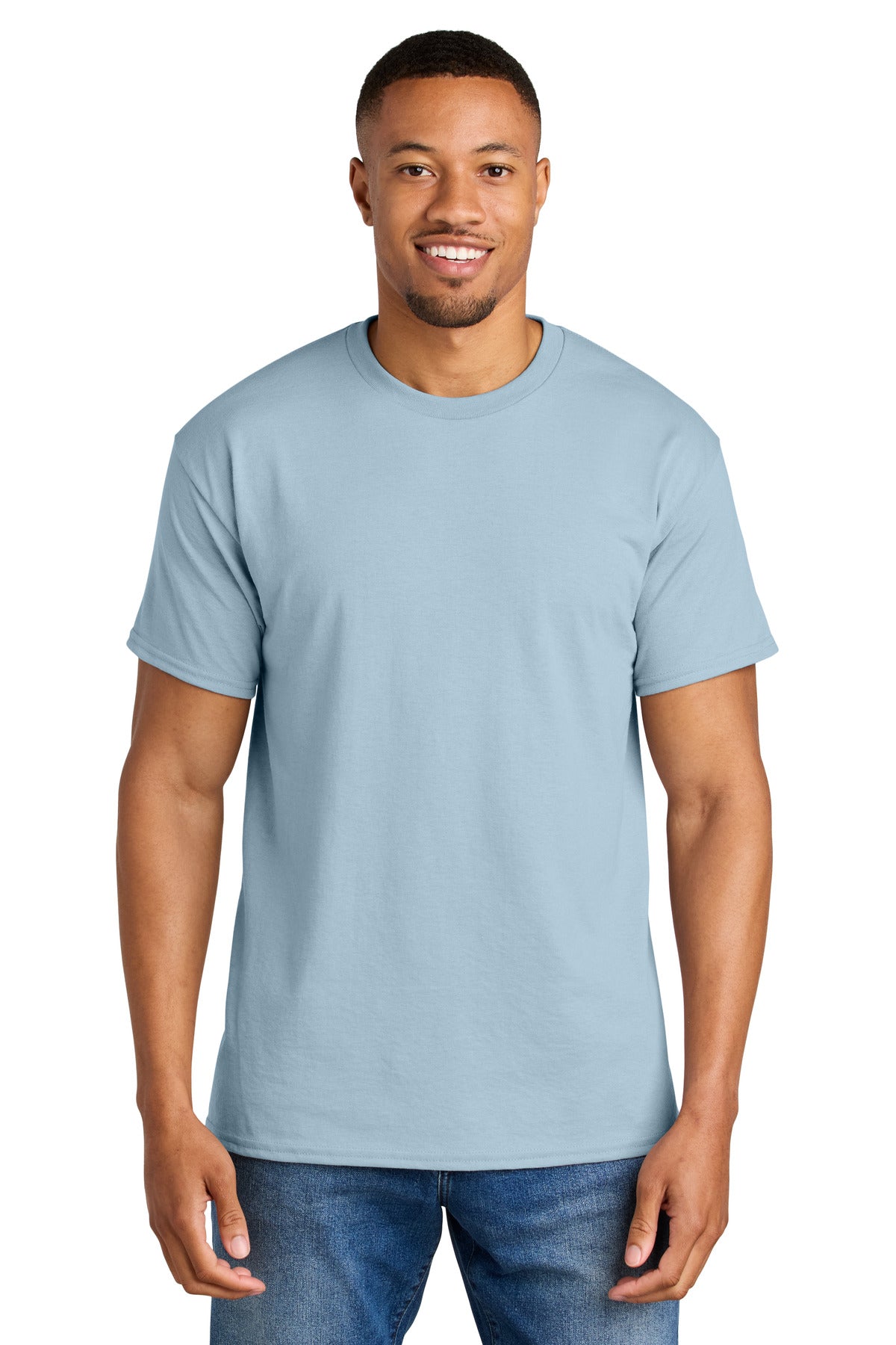 Gildan DryBlend 50 Cotton/50 Poly T-Shirt. 8000 - Light Blue