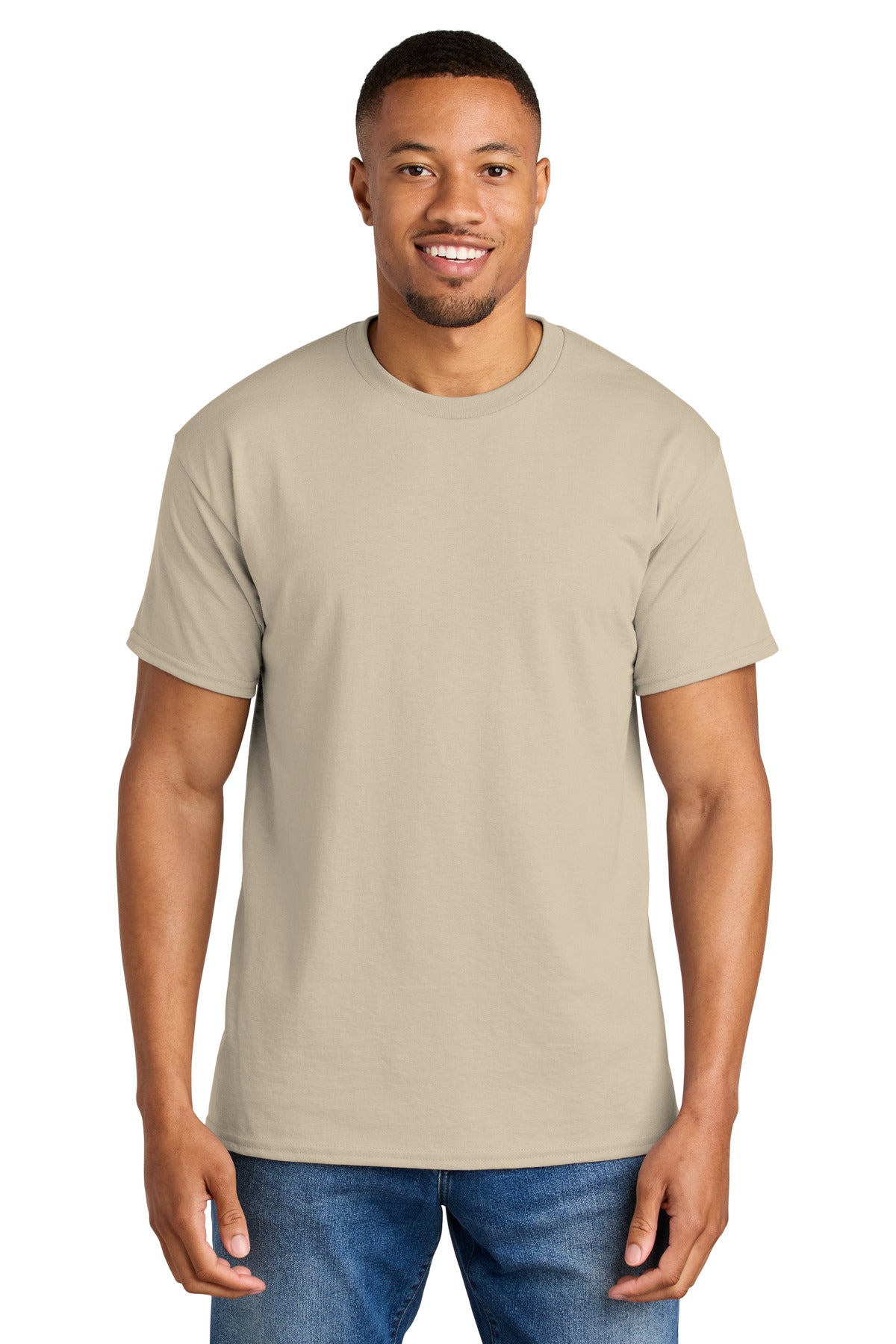 Gildan DryBlend 50 Cotton/50 Poly T-Shirt. 8000 - Sand