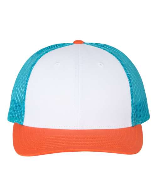 Richardson 115 - White/ Blue Hawaiin/ Pale Orange