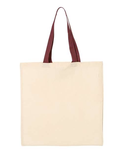 Q-Tees QTB6000 - Natural/ Maroon