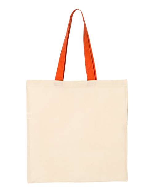 Q-Tees QTB6000 - Natural/ Orange