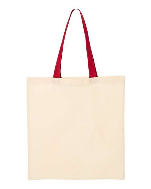 Q-Tees QTB6000 - Natural/ Red