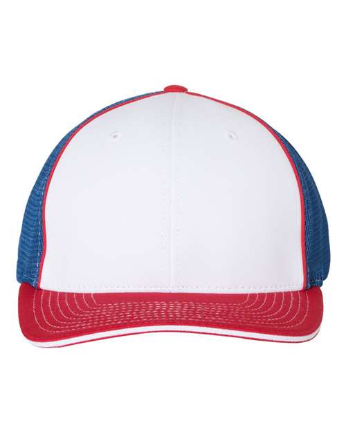 Richardson 172 - White/ Royal/ Red Tri