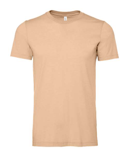 BELLA + CANVAS 3001CVC - Heather Sand Dune