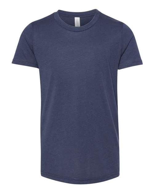 BELLA + CANVAS 3413Y - Solid Navy Triblend