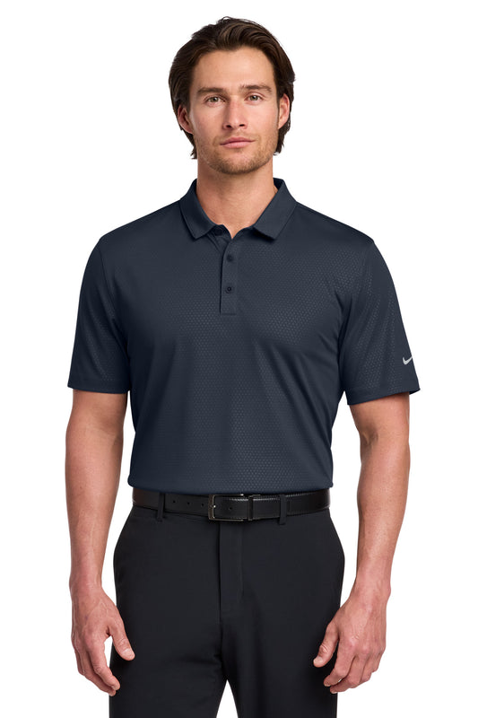 Nike Dri-FIT Embossed Tri-Blade Polo. 838964 - Marine
