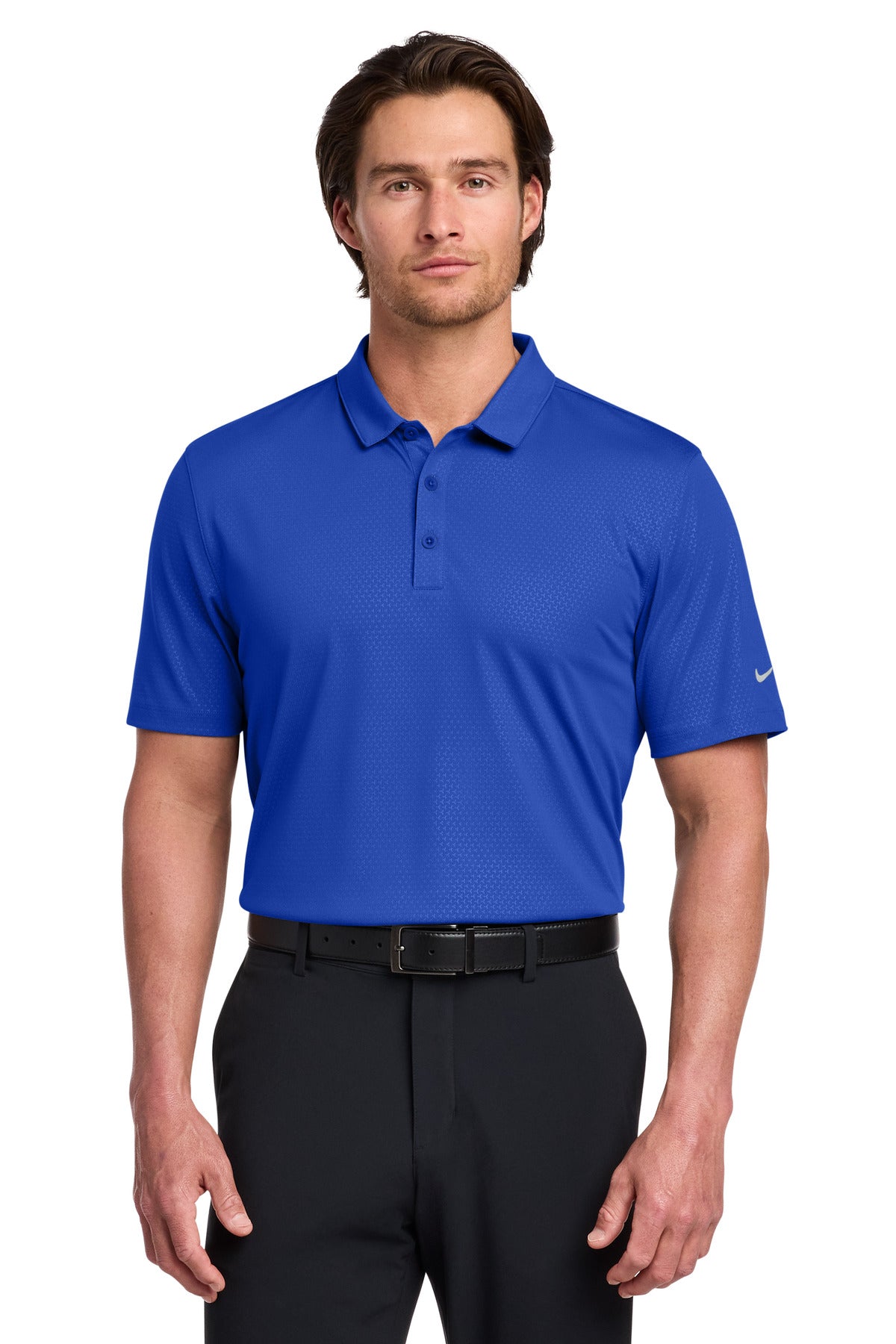 Nike Dri-FIT Embossed Tri-Blade Polo. 838964 - Old Royal