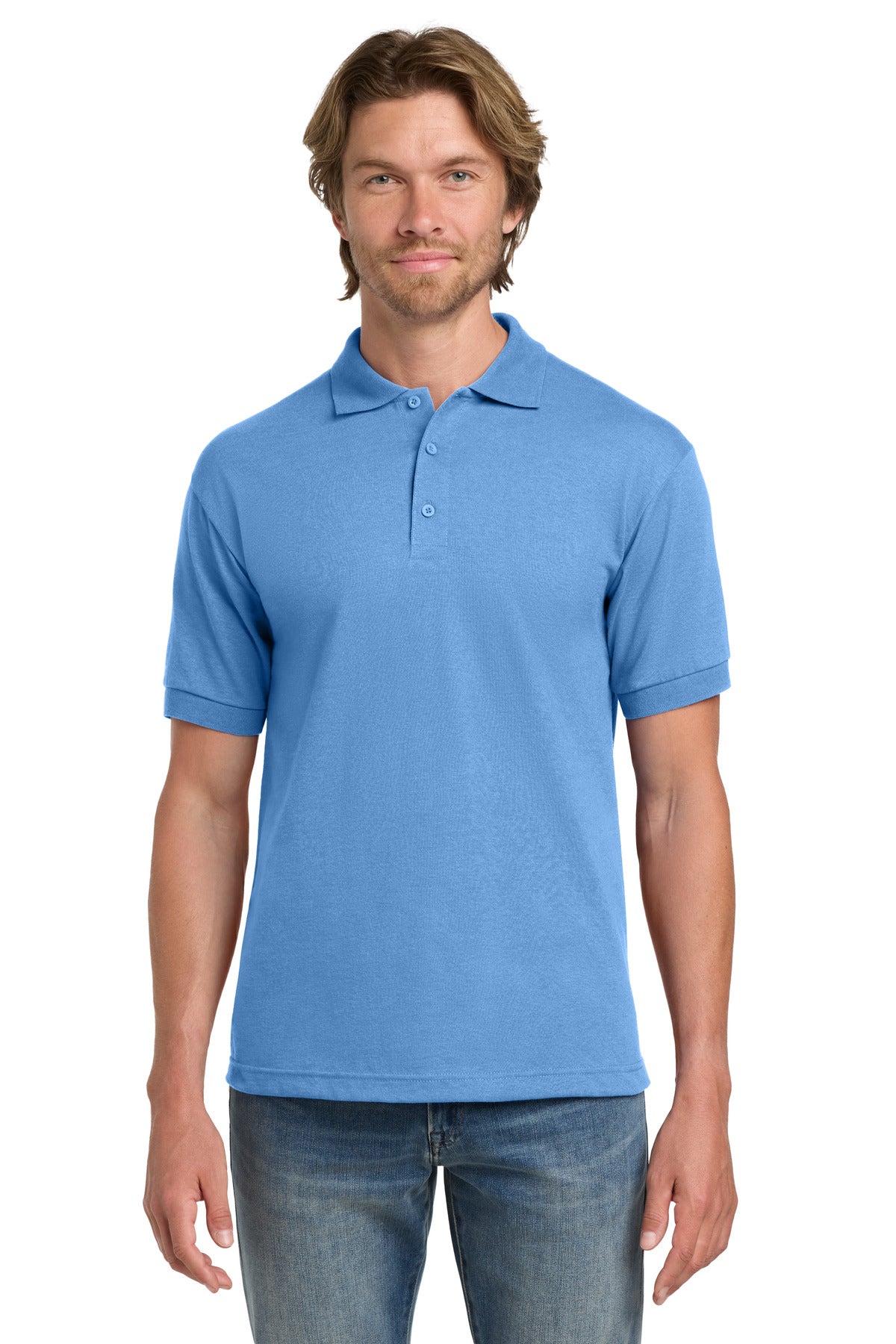 Gildan - DryBlend 6-Ounce Jersey Knit Sport Shirt.  8800 - Carolina Blue