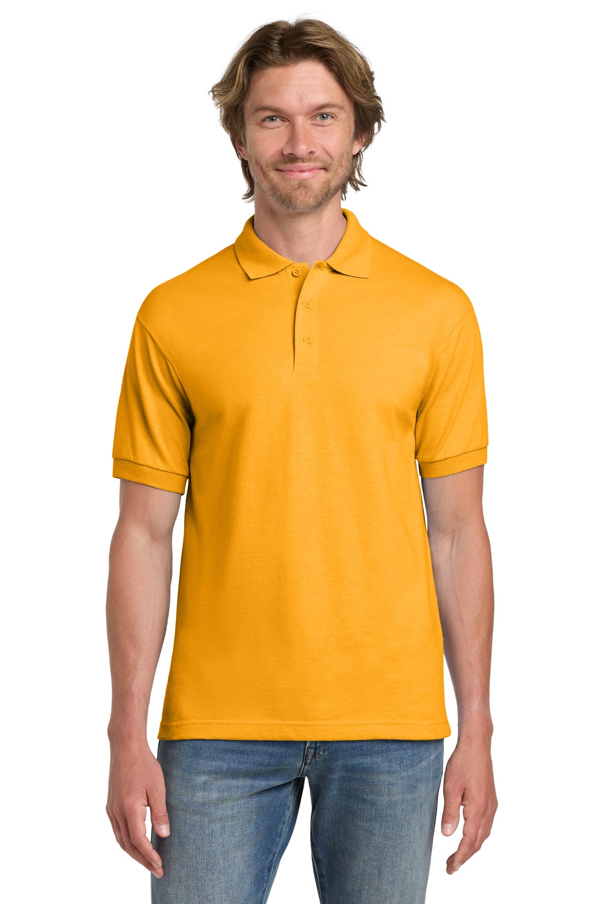 Gildan - DryBlend 6-Ounce Jersey Knit Sport Shirt.  8800 - Gold