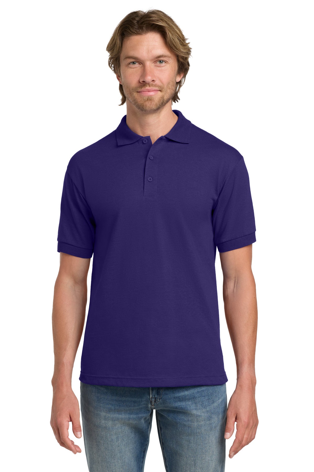 Gildan - DryBlend 6-Ounce Jersey Knit Sport Shirt.  8800 - Purple