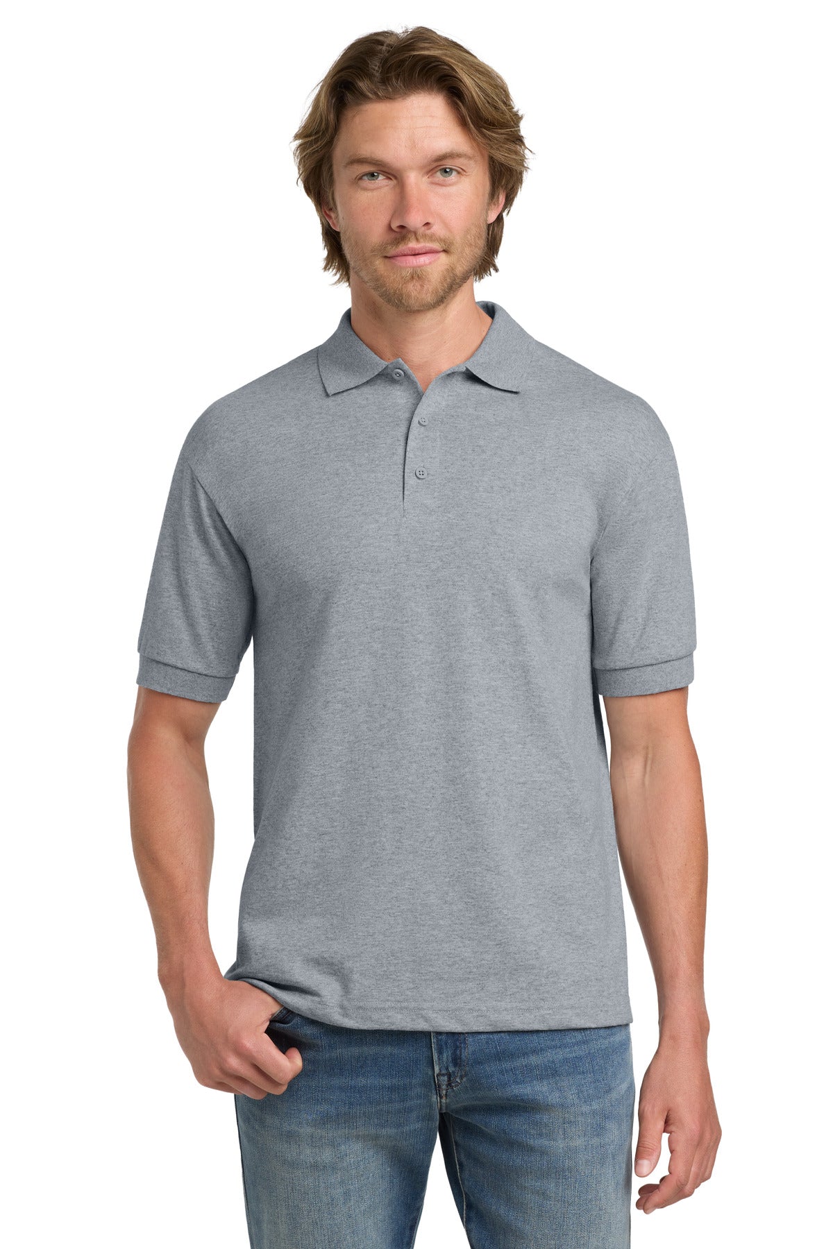 Gildan - DryBlend 6-Ounce Jersey Knit Sport Shirt.  8800 - Sport Grey