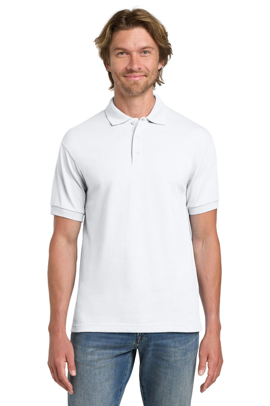 Gildan - DryBlend 6-Ounce Jersey Knit Sport Shirt.  8800 - White