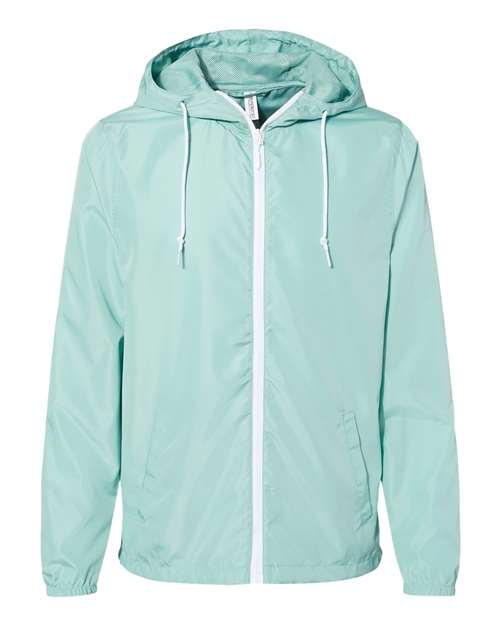 Independent Trading Co. EXP54LWZ - Aqua/ White Zipper
