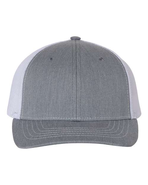 Richardson 112Y - Heather Grey/ White