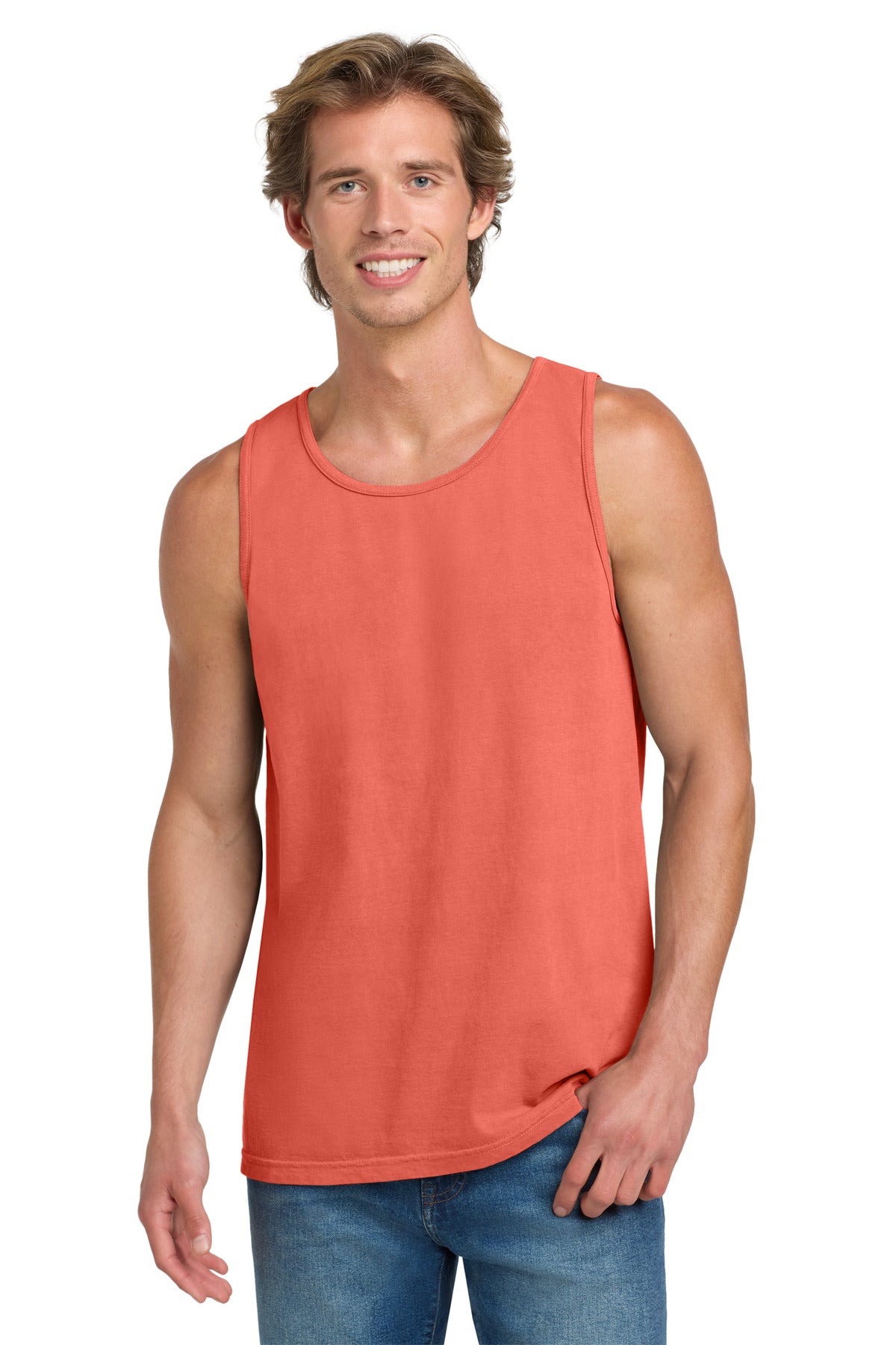 COMFORT COLORS  Heavyweight Ring Spun Tank Top. 9360 - Bright Salmon