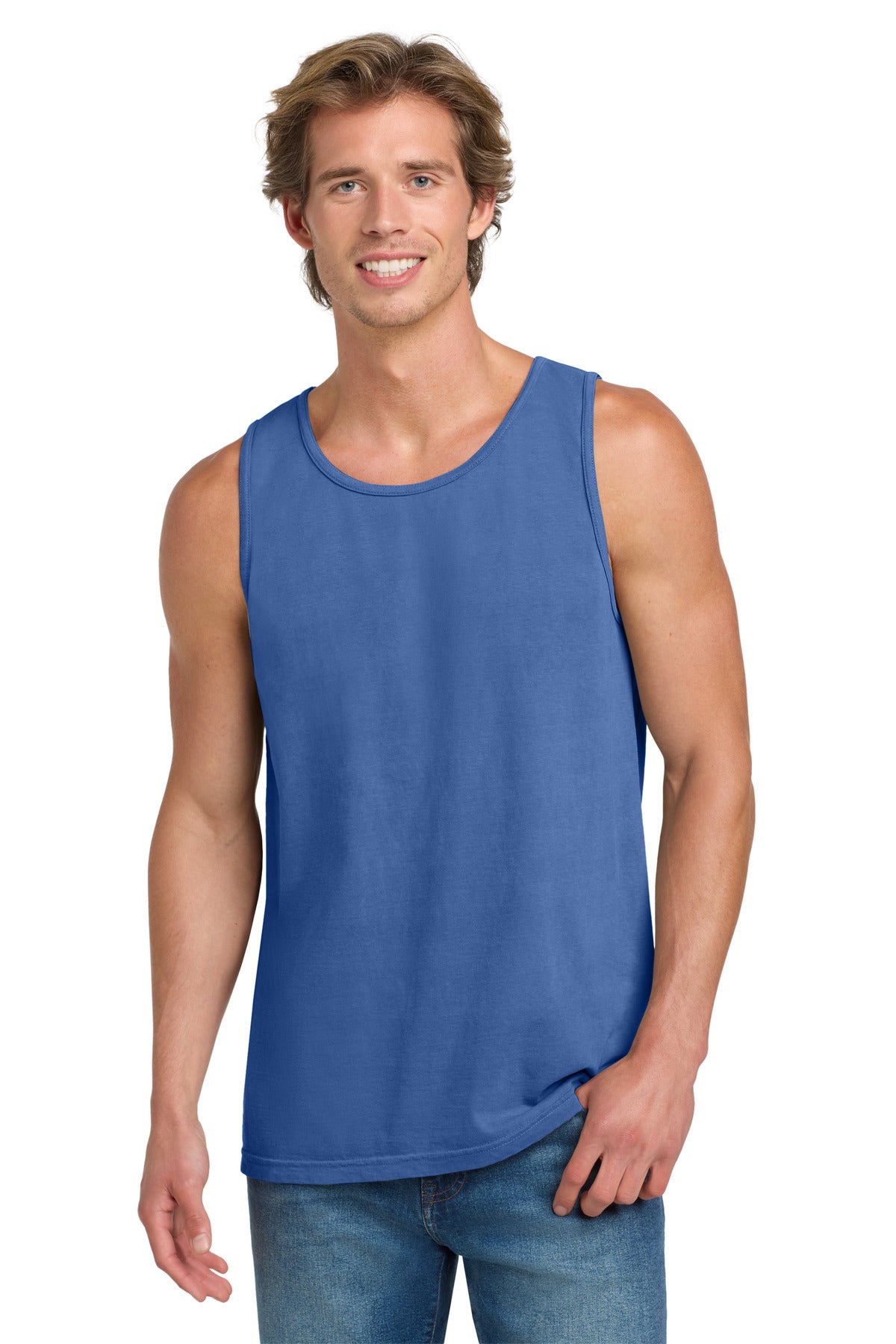 COMFORT COLORS  Heavyweight Ring Spun Tank Top. 9360 - Flo Blue