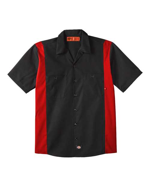 Dickies LS524T - Black/ English Red
