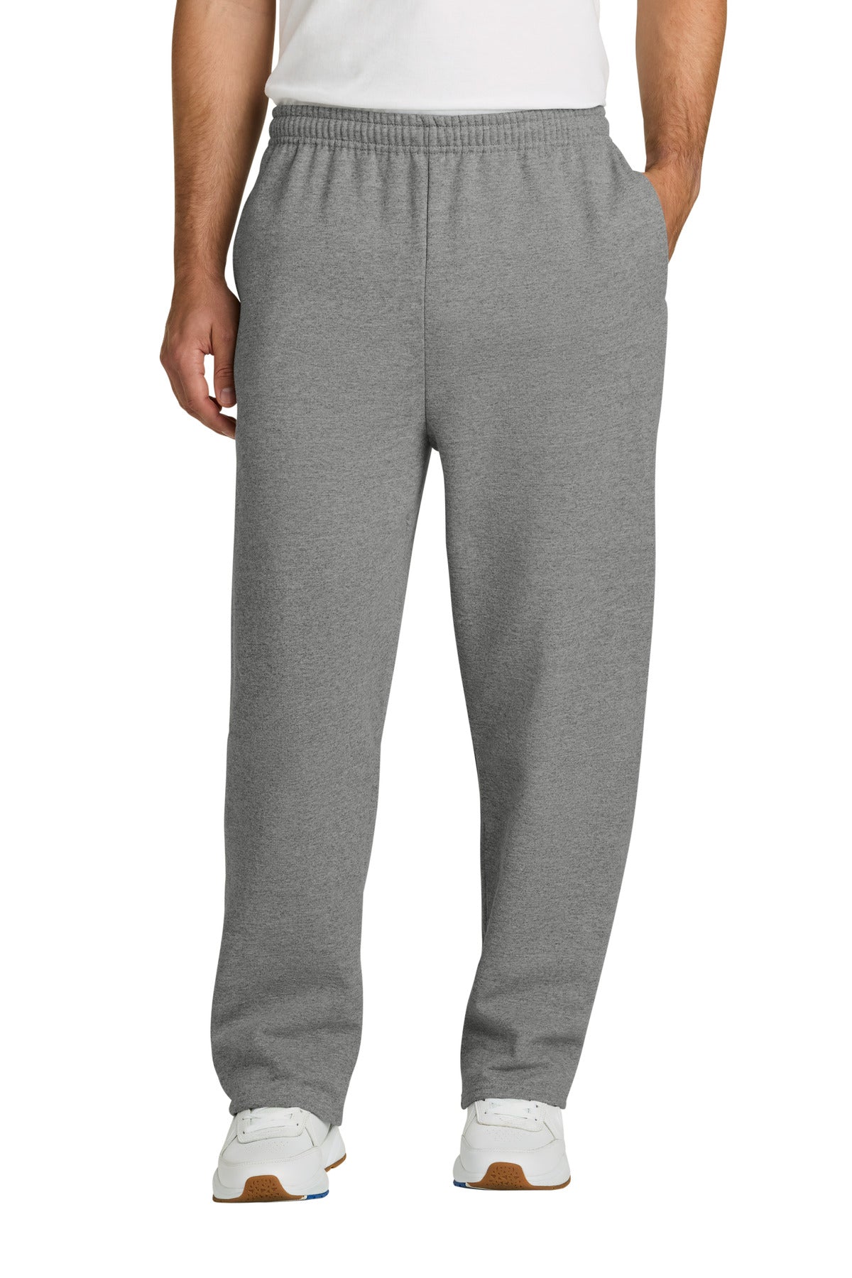Jerzees NuBlend Open Bottom Pant with Pockets. 974MP - Oxford