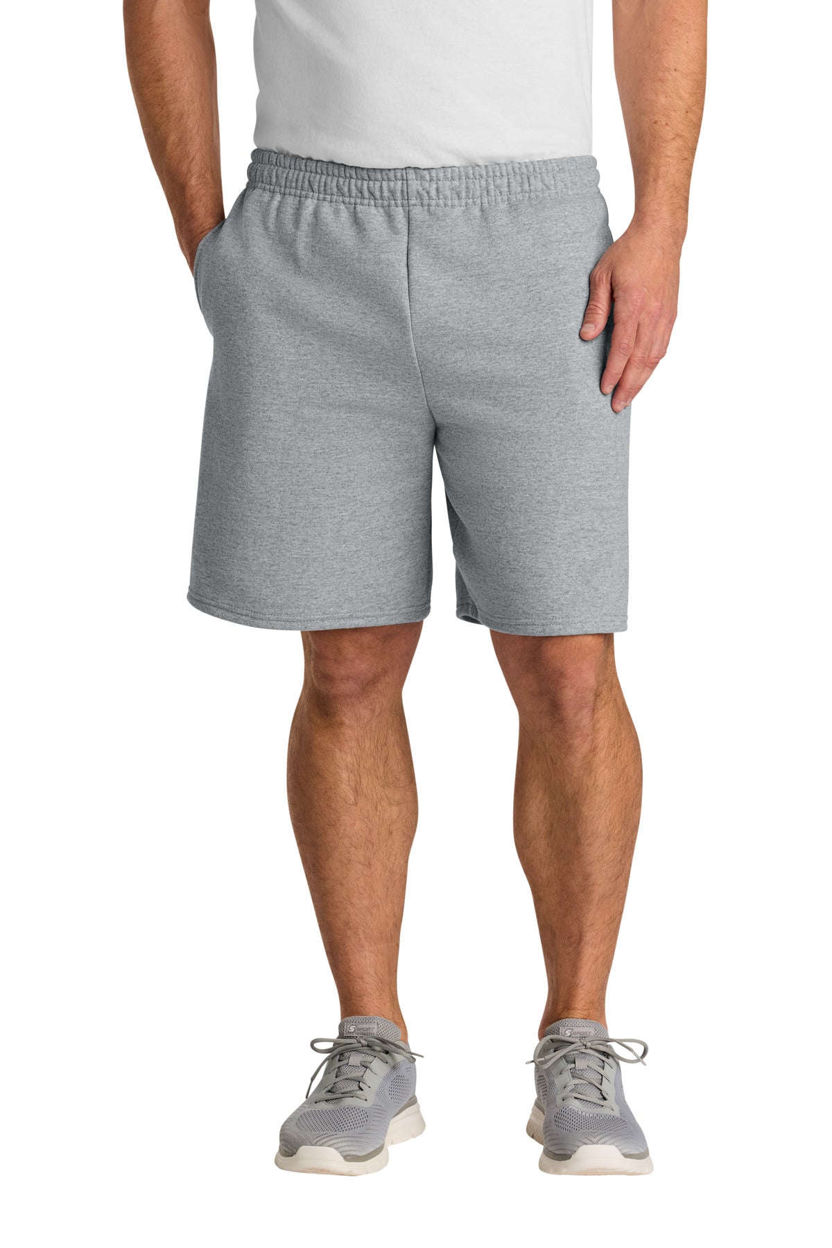 Jerzees Unisex NuBlend Pocketed Sweat Short 978MP - Athletic Heather