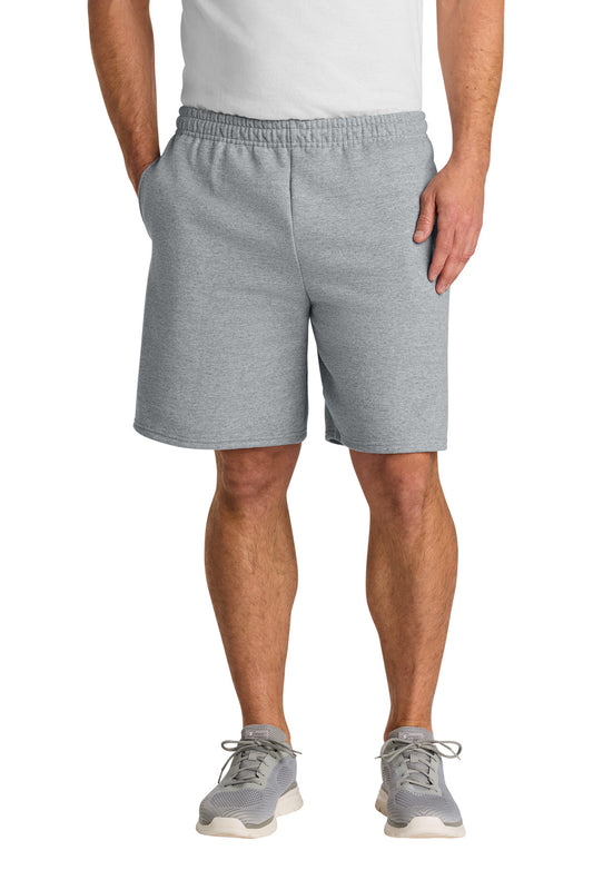 Jerzees Unisex NuBlend Pocketed Sweat Short 978MP - Athletic Heather