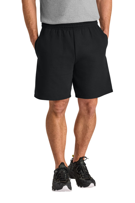 Jerzees Unisex NuBlend Pocketed Sweat Short 978MP - Black