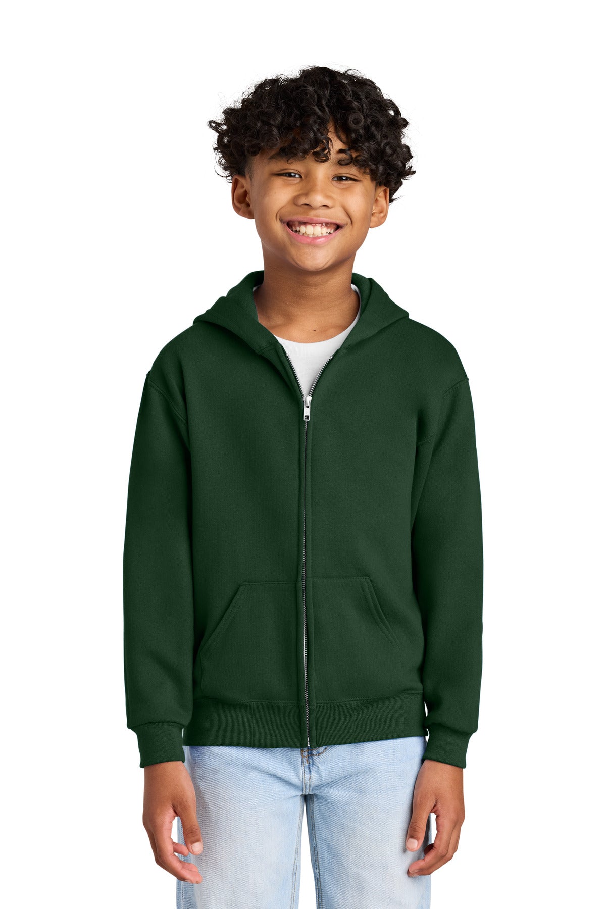 Jerzees - Youth NuBlend Full-Zip Hooded Sweatshirt
