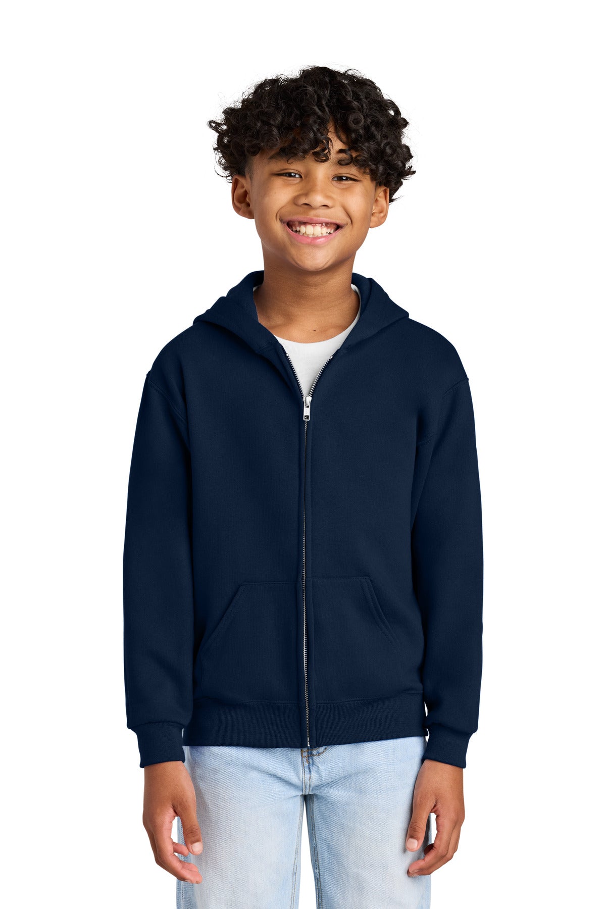 Jerzees - Youth NuBlend Full-Zip Hooded Sweatshirt