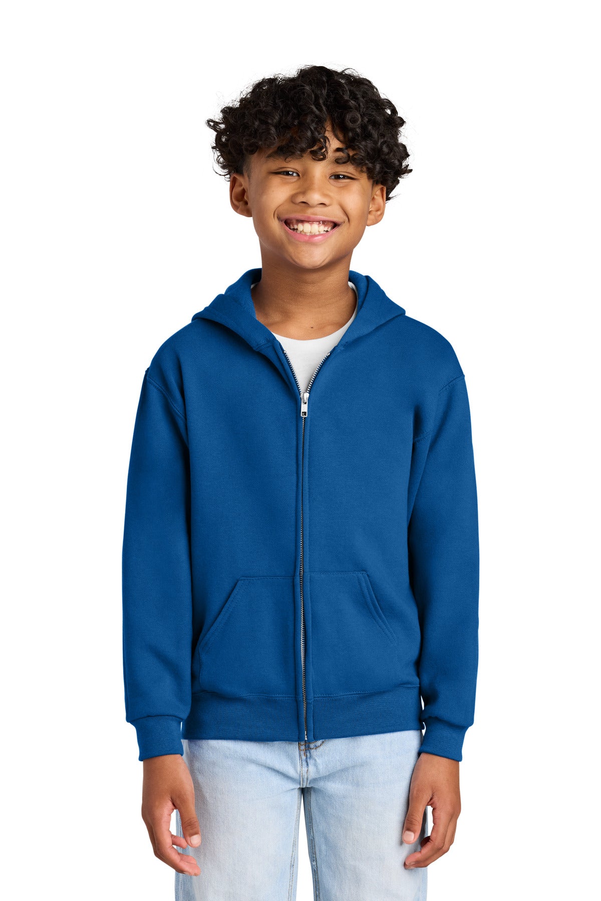 Jerzees - Youth NuBlend Full-Zip Hooded Sweatshirt