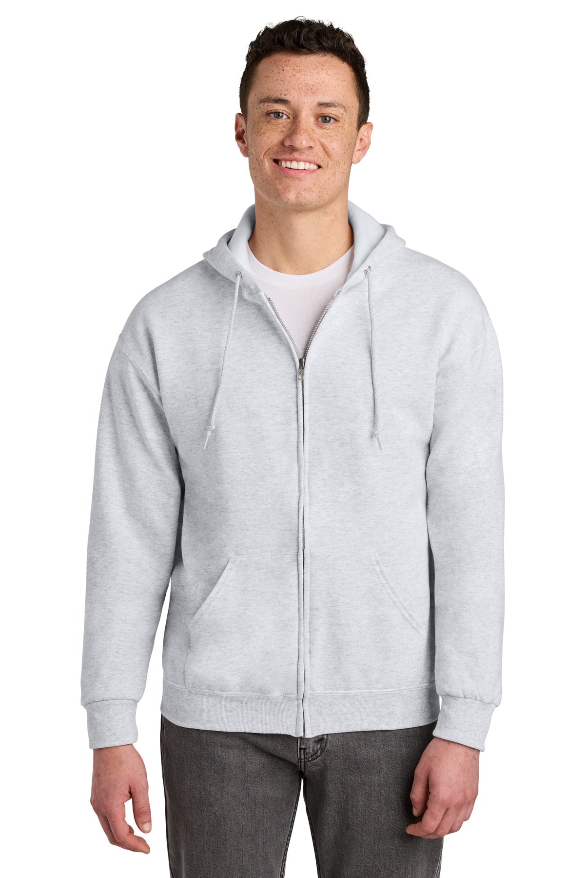 Jerzees - NuBlend Full-Zip Hooded Sweatshirt.  993M - Ash