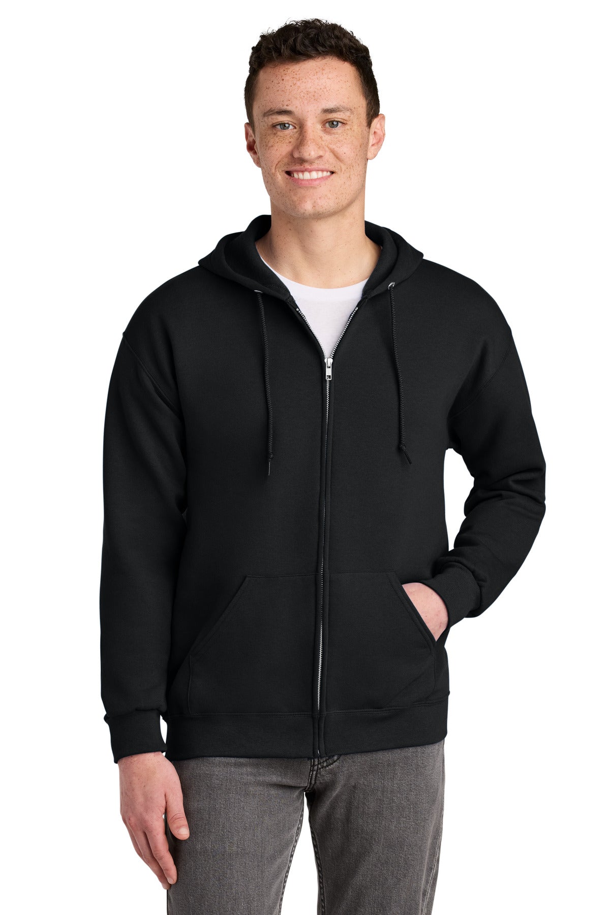 Jerzees - NuBlend Full-Zip Hooded Sweatshirt.  993M - Black