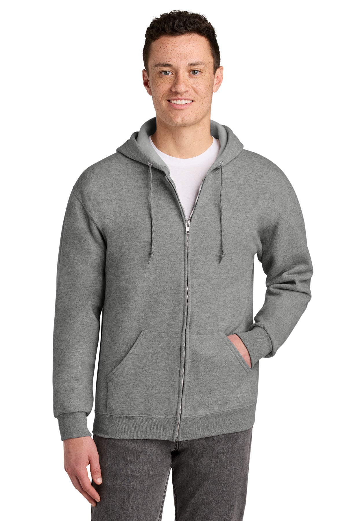 Jerzees - NuBlend Full-Zip Hooded Sweatshirt.  993M - Oxford
