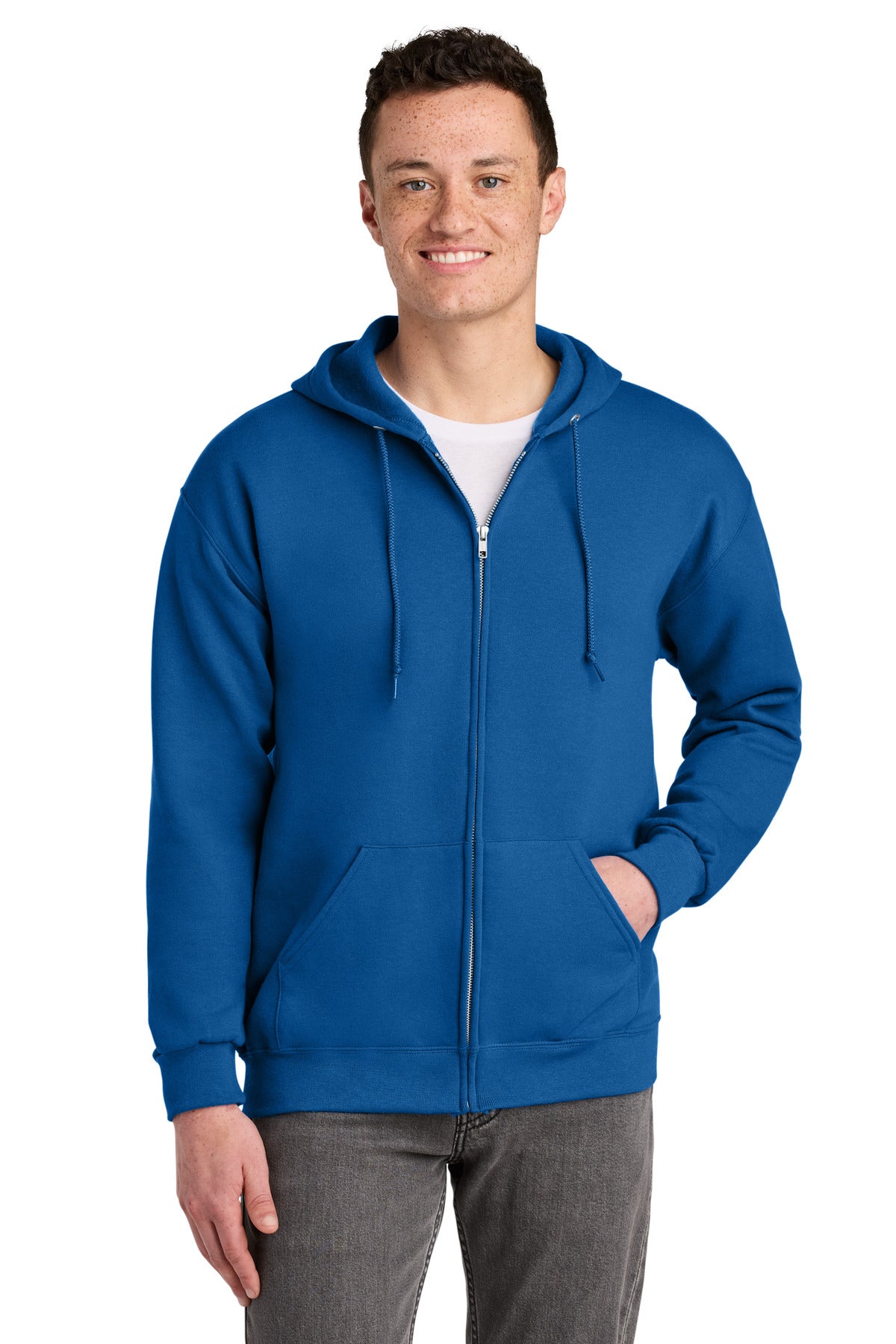 Jerzees - NuBlend Full-Zip Hooded Sweatshirt.  993M - Royal